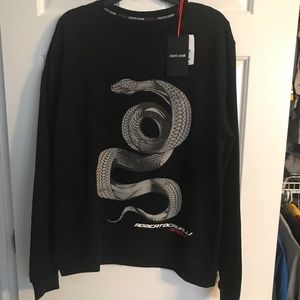 Roberto Cavalier Snake Crewneck
